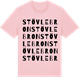 Pink Cotton t-shirt med Stövlebron ordlek t-shirt