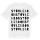 White t-shirt med Stövlebron ordlek t-shirt