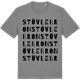 Mid Heather Gray t-shirt med Stövlebron ordlek t-shirt