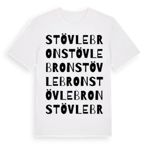 Stövlebron ordlek t-shirt – ekologisk bomull t-shirt från Pinshirt