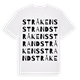 Stråkensstrand ordlek t-shirt
