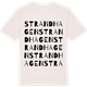 Vintage White t-shirt med Strandhagen ordlek t-shirt