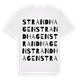 Strandhagen ordlek t-shirt