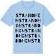 Blue Soul t-shirt med Strandhem ordlek t-shirt