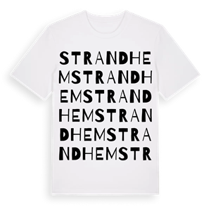 Strandhem ordlek t-shirt – ekologisk bomull t-shirt från Pinshirt