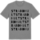 Mid Heather Gray t-shirt med Strandhult ordlek t-shirt
