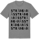 Mid Heather Gray t-shirt med Stränganäs ordlek t-shirt