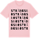 Pink Cotton t-shirt med Strängsbo ordlek t-shirt