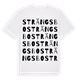 White t-shirt med Strängsbo ordlek t-shirt