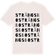 Vintage White t-shirt med Strängsbo ordlek t-shirt