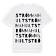 White t-shirt med Strömmahult ordlek t-shirt