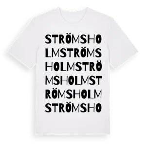 Strömsholm ordlek t-shirt – ekologisk bomull t-shirt från Pinshirt