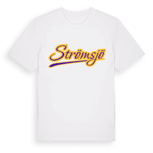 Strömsjö baseball t-shirt – ekologisk bomull t-shirt från Pinshirt