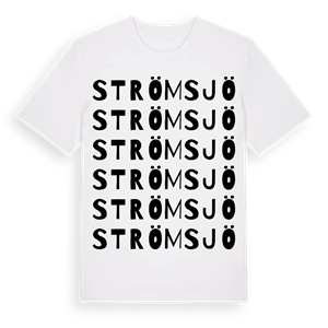 Strömsjö ordlek t-shirt – ekologisk bomull t-shirt från Pinshirt