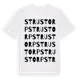 White t-shirt med Strustorp ordlek t-shirt