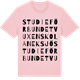Pink Cotton t-shirt med Studieförbundet Vuxenskolan Eksjö ordlek t-shirt