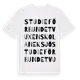 White t-shirt med Studieförbundet Vuxenskolan Eksjö ordlek t-shirt