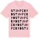 Pink Cotton t-shirt med Stumperyd ordlek t-shirt
