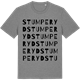 Mid Heather Gray t-shirt med Stumperyd ordlek t-shirt