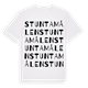 Stuntamålen ordlek t-shirt