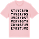 Pink Cotton t-shirt med Stuveryd ordlek t-shirt