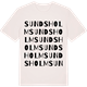 Vintage White t-shirt med Sundsholm ordlek t-shirt