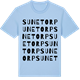 Blue Soul t-shirt med Sunetorp ordlek t-shirt
