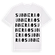 White t-shirt med Sunnerbo ordlek t-shirt