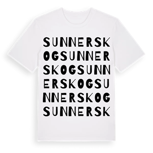 Sunnerskog ordlek t-shirt – ekologisk bomull t-shirt från Pinshirt