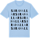 Blue Soul t-shirt med Surahallar ordlek t-shirt