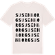 Vintage White t-shirt med Susenborg ordlek t-shirt