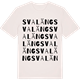 Vintage White t-shirt med Svaläng ordlek t-shirt