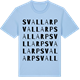 Blue Soul t-shirt med Svallarp ordlek t-shirt