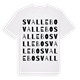 White t-shirt med Svallebo ordlek t-shirt