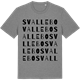 Mid Heather Gray t-shirt med Svallebo ordlek t-shirt