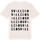 Vintage White t-shirt med Svallebo ordlek t-shirt