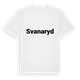 White t-shirt med Svanaryd fetstil t-shirt