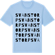 Blue Soul t-shirt med Svanstorp ordlek t-shirt
