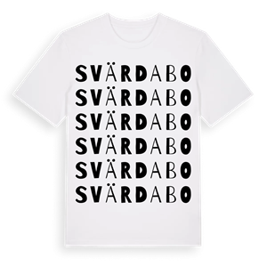 Svärdabo ordlek t-shirt – ekologisk bomull t-shirt från Pinshirt