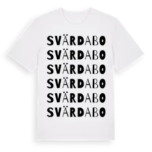 Svärdabo ordlek t-shirt – ekologisk bomull t-shirt från Pinshirt