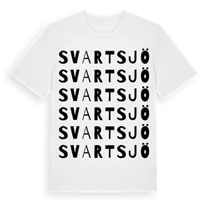 Svartsjö ordlek t-shirt – ekologisk bomull t-shirt från Pinshirt