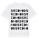 White t-shirt med Svedmon ordlek t-shirt