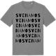 Mid Heather Gray t-shirt med Svenamo ordlek t-shirt