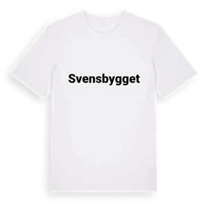 Svensbygget fetstil t-shirt – ekologisk bomull t-shirt från Pinshirt