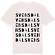 Vintage White t-shirt med Svensdal ordlek t-shirt