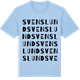 Blue Soul t-shirt med Svenslund ordlek t-shirt