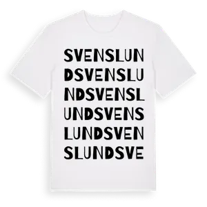 Svenslund ordlek t-shirt – ekologisk bomull t-shirt från Pinshirt