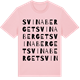 Pink Cotton t-shirt med Svinaberget ordlek t-shirt