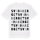 White t-shirt med Svinaberget ordlek t-shirt