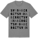 Mid Heather Gray t-shirt med Svinaberget ordlek t-shirt